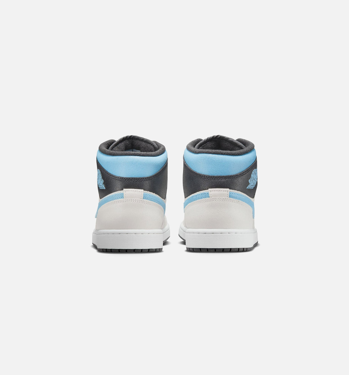 Air Jordan 1 Mid SE 男款生活方式运动鞋 - 山顶白/冷蓝/黑