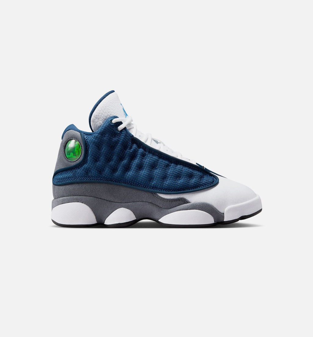 Air Jordan 13 Retro Flint 大童运动鞋 - 藏青/大学蓝/燧石灰