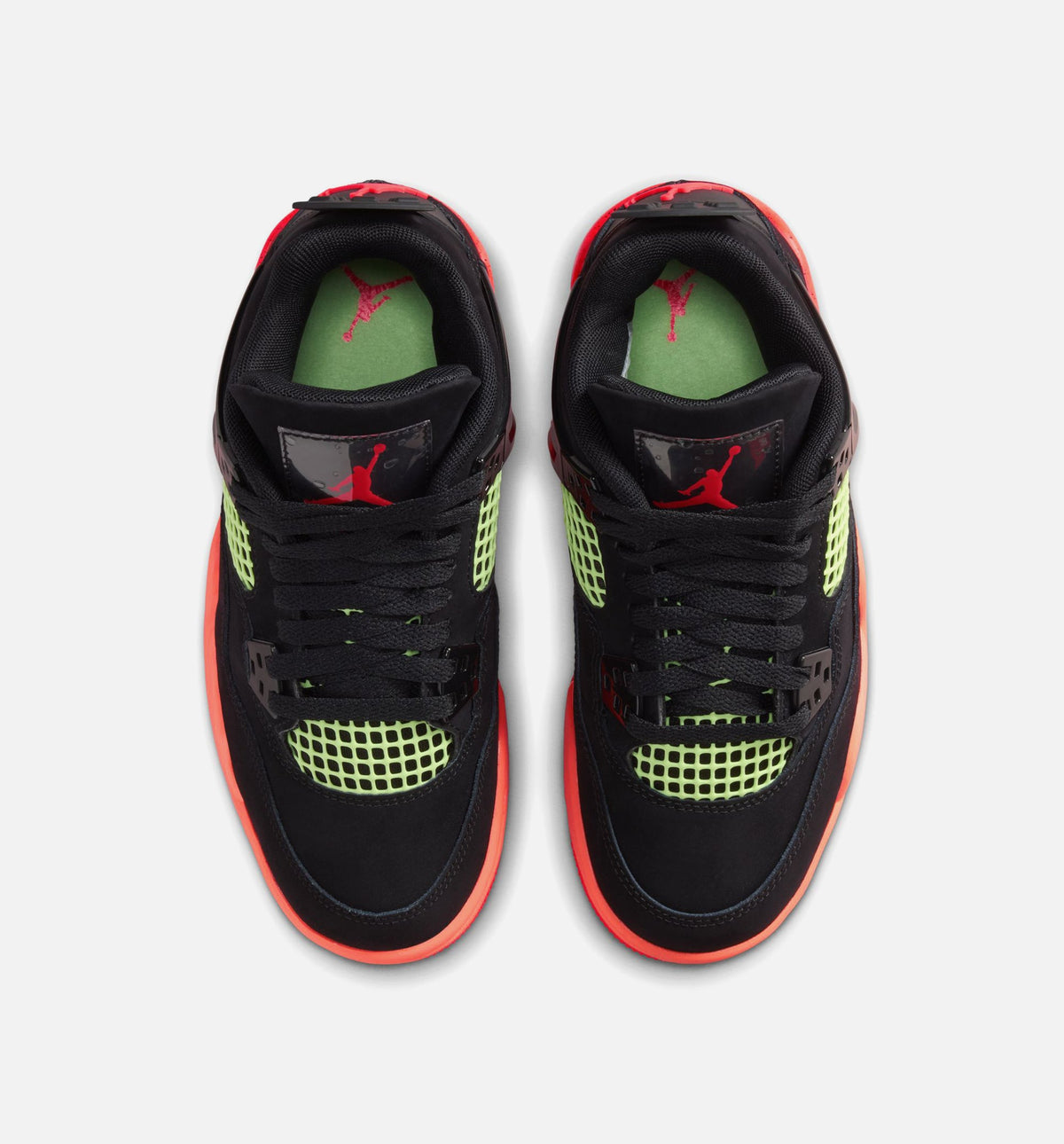 Air Jordan 4 Retro 大童生活方式运动鞋 - 黑色/红外线23/亮芒果橙（Black Infrared 23）