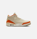 Air Jordan 3 Retro 女款生活方式运动鞋 - 化石/海星橙/帆白（Starfish）
