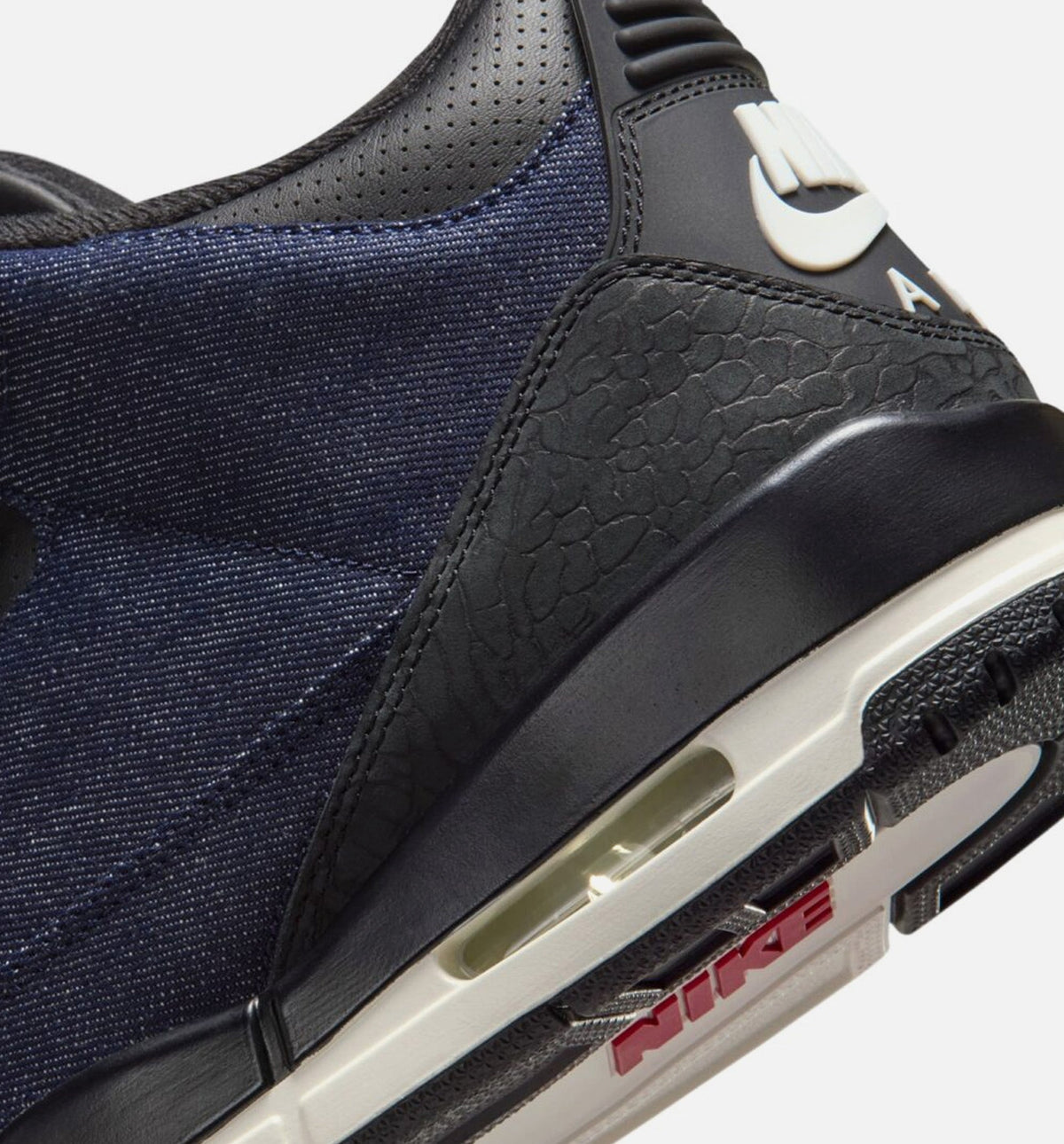 Air Jordan 3 × Levi's 男子休闲鞋 “Indigo and Gym Red” / Denim / Black / Sail