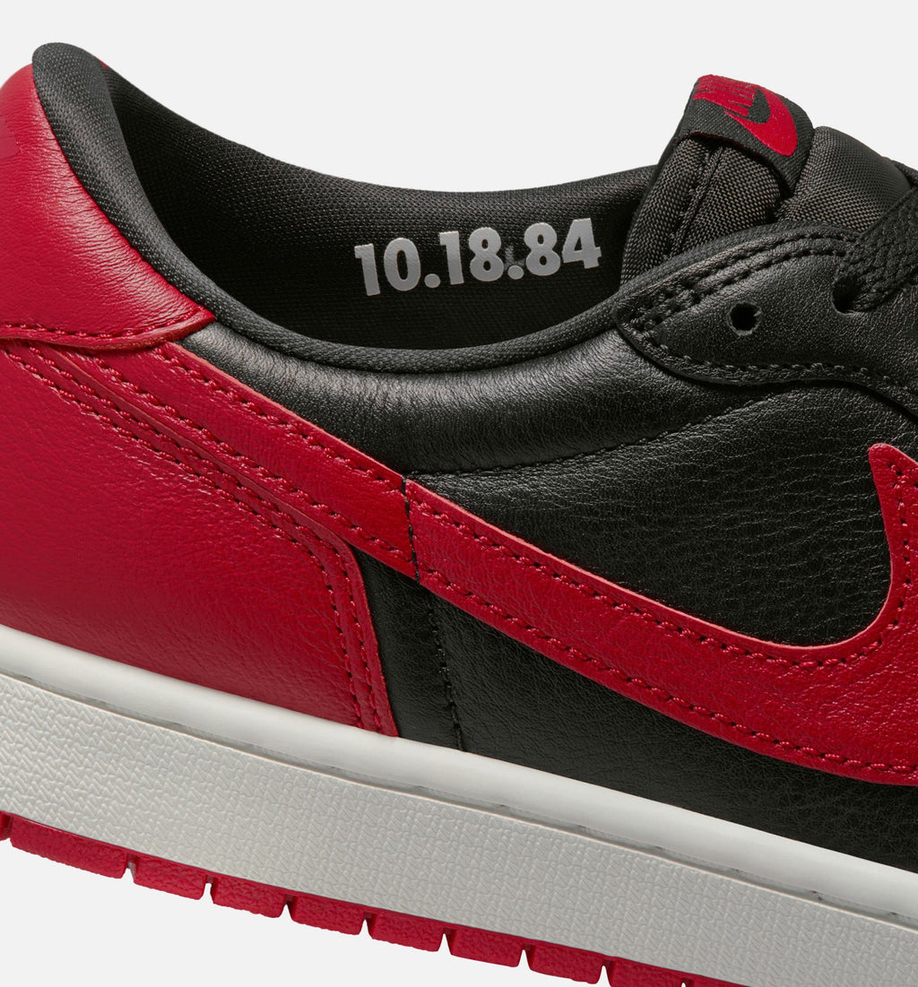 Air Jordan 1 Retro Low OG 男款生活方式运动鞋 - 黑色/大红/峰白（Banned）