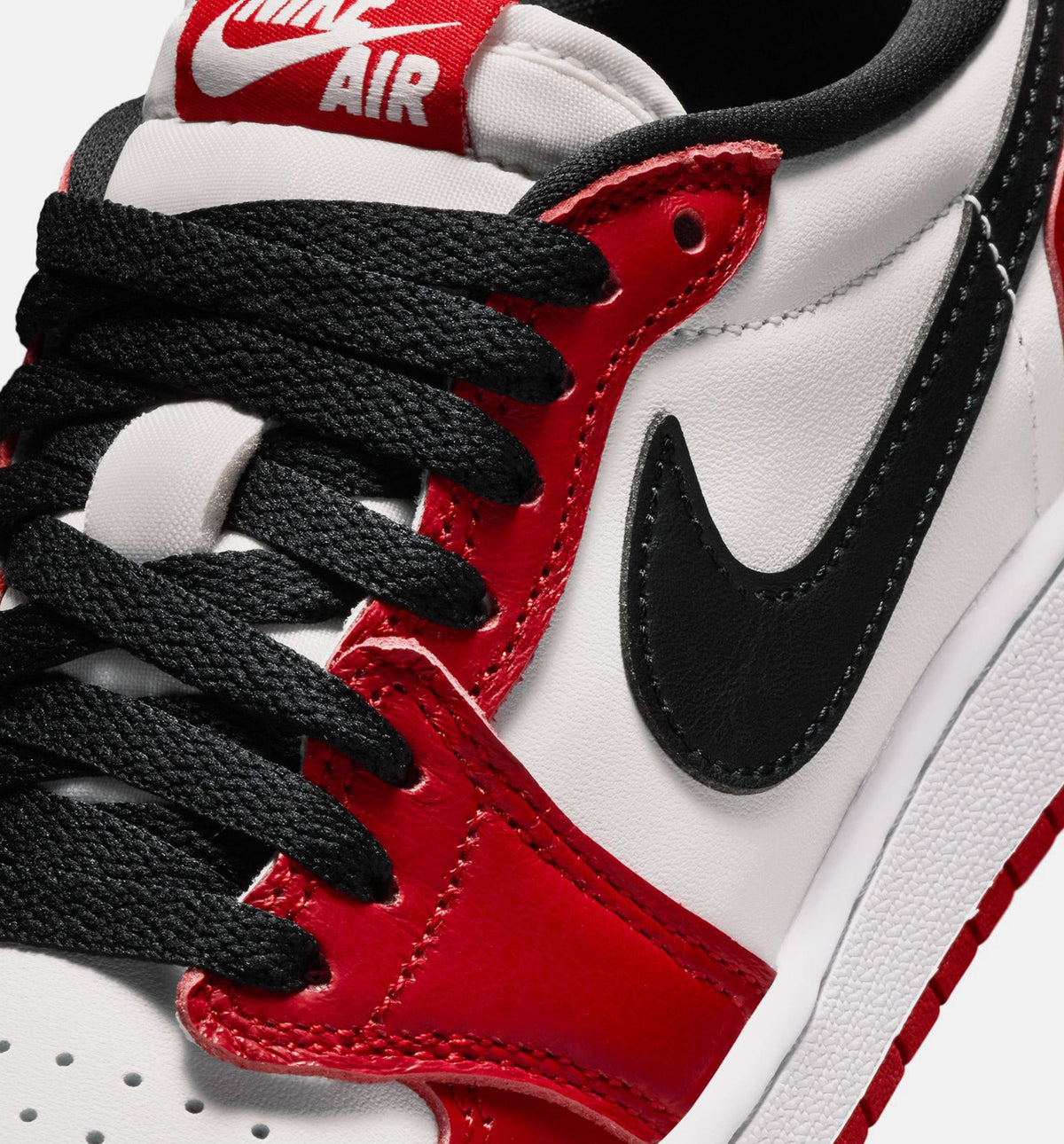 Air Jordan 1 Retro Low OG 大童生活方式运动鞋 - 大红/黑色/峰白（Chicago）