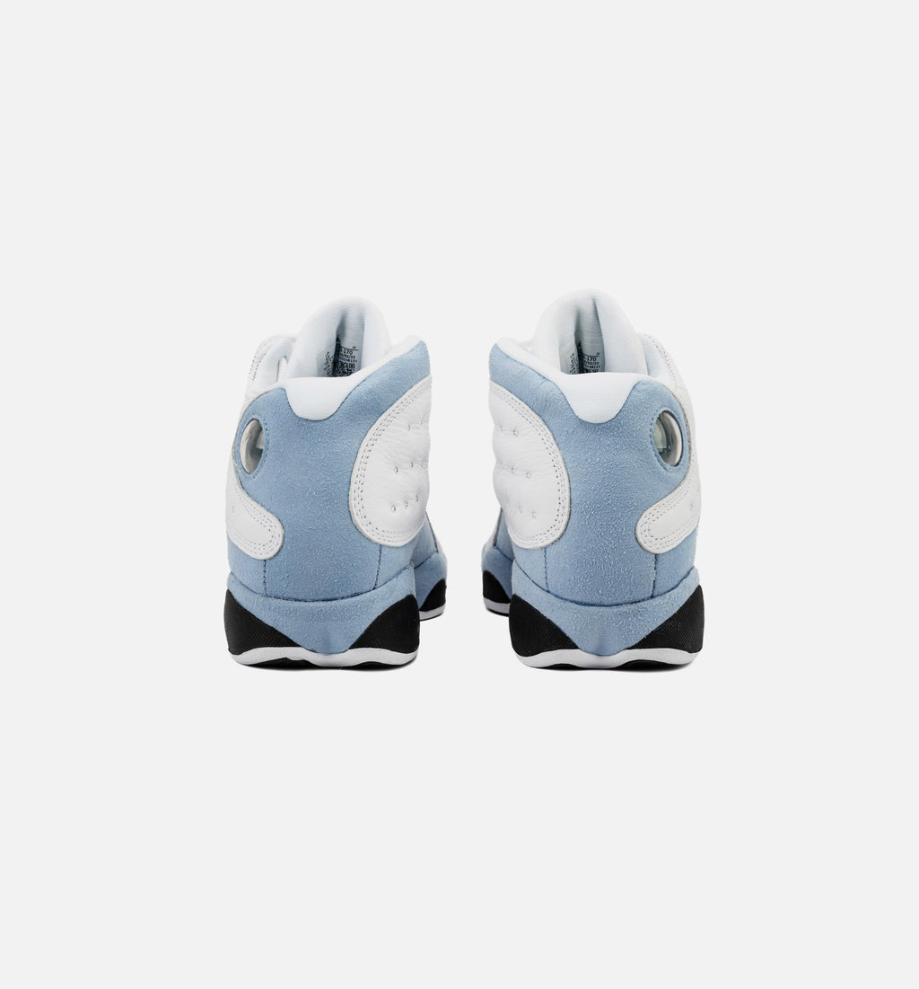 Air Jordan 13 Retro Blue Grey 大童运动鞋 - 白/蓝灰/黑/黄赭