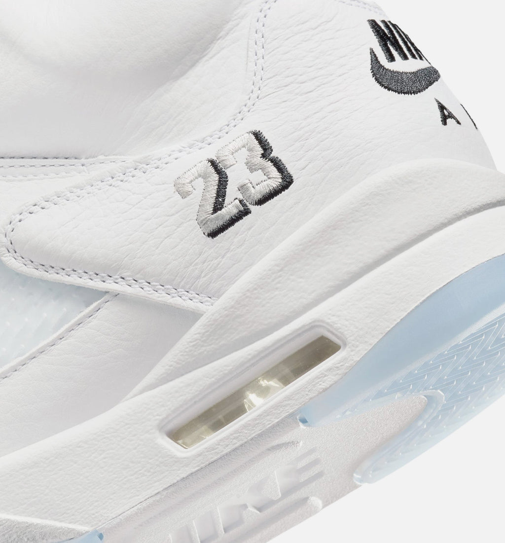 Air Jordan 5 Retro OG White Metallic 男子运动鞋 - 白/金属银/黑
