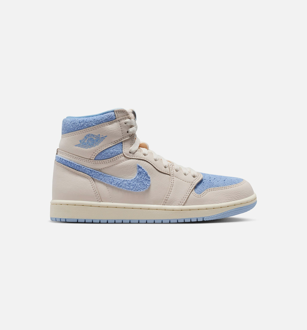 Air Jordan 1 Retro High OG 女款复古高帮运动鞋 - 淡象牙/神秘蓝/橘芒山白（Psychic Blue）
