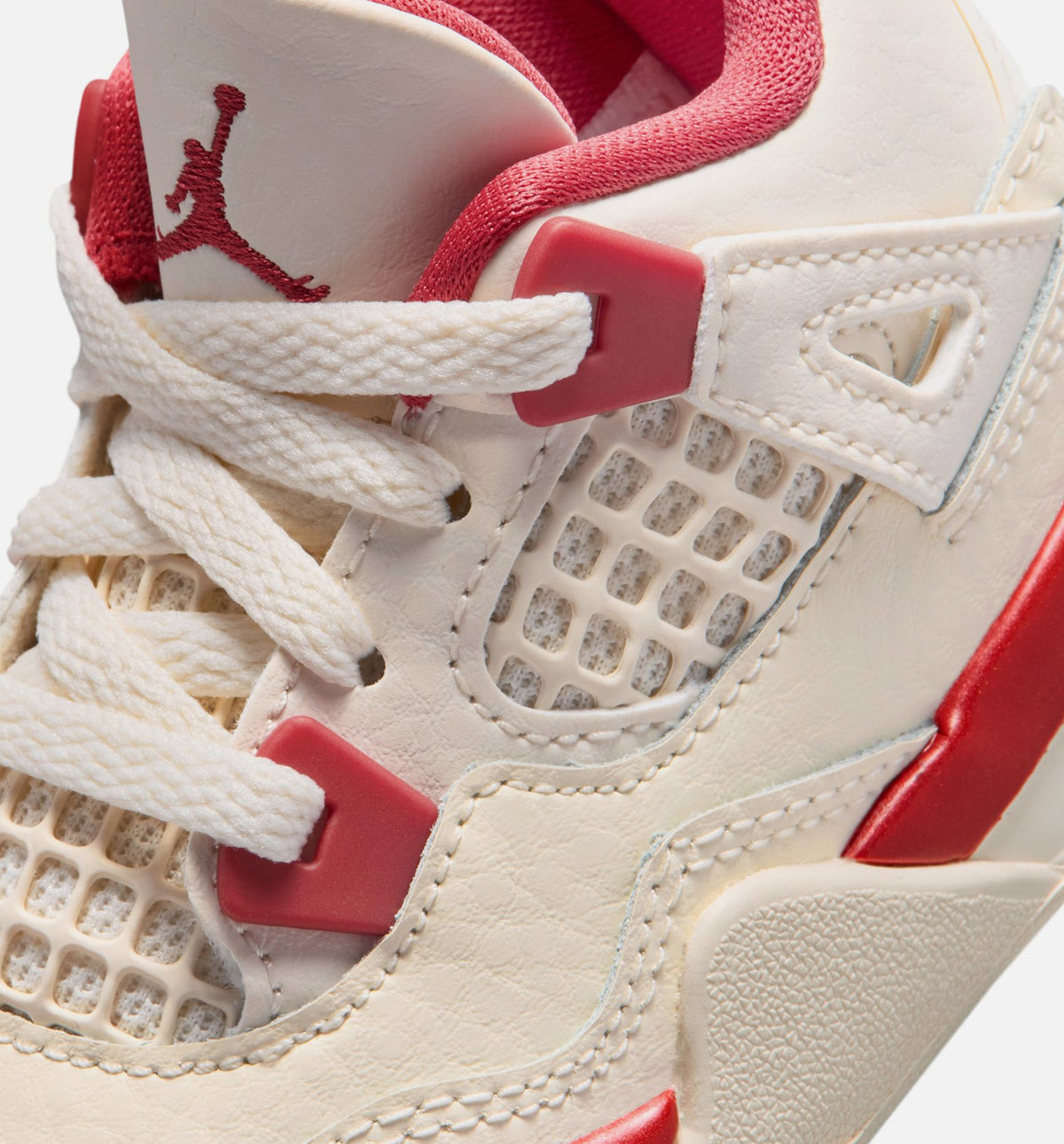 Air Jordan 4 Retro Valentine's Day Infant & Toddler 生活方式运动鞋｜Pale Ivory/Sierra Red/Tough Red