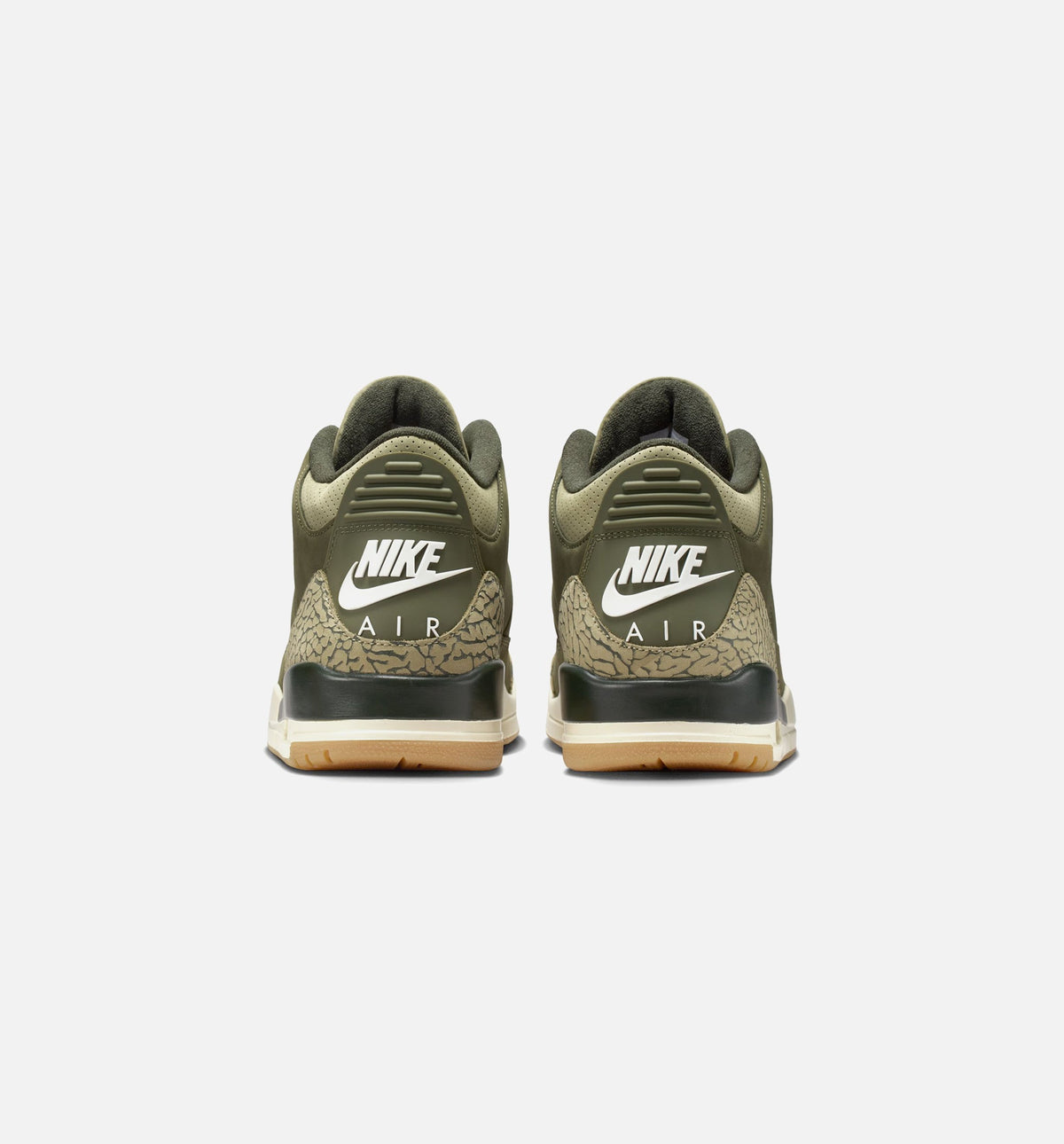 Air Jordan 3 Retro 男款生活方式运动鞋 - 中性橄榄绿/巪木/淡橄榄绿/帆白/深红（Medium Olive）
