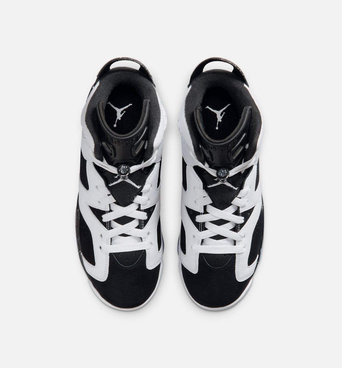 Air Jordan 6 Retro Black and White 大童运动鞋 - 黑/白