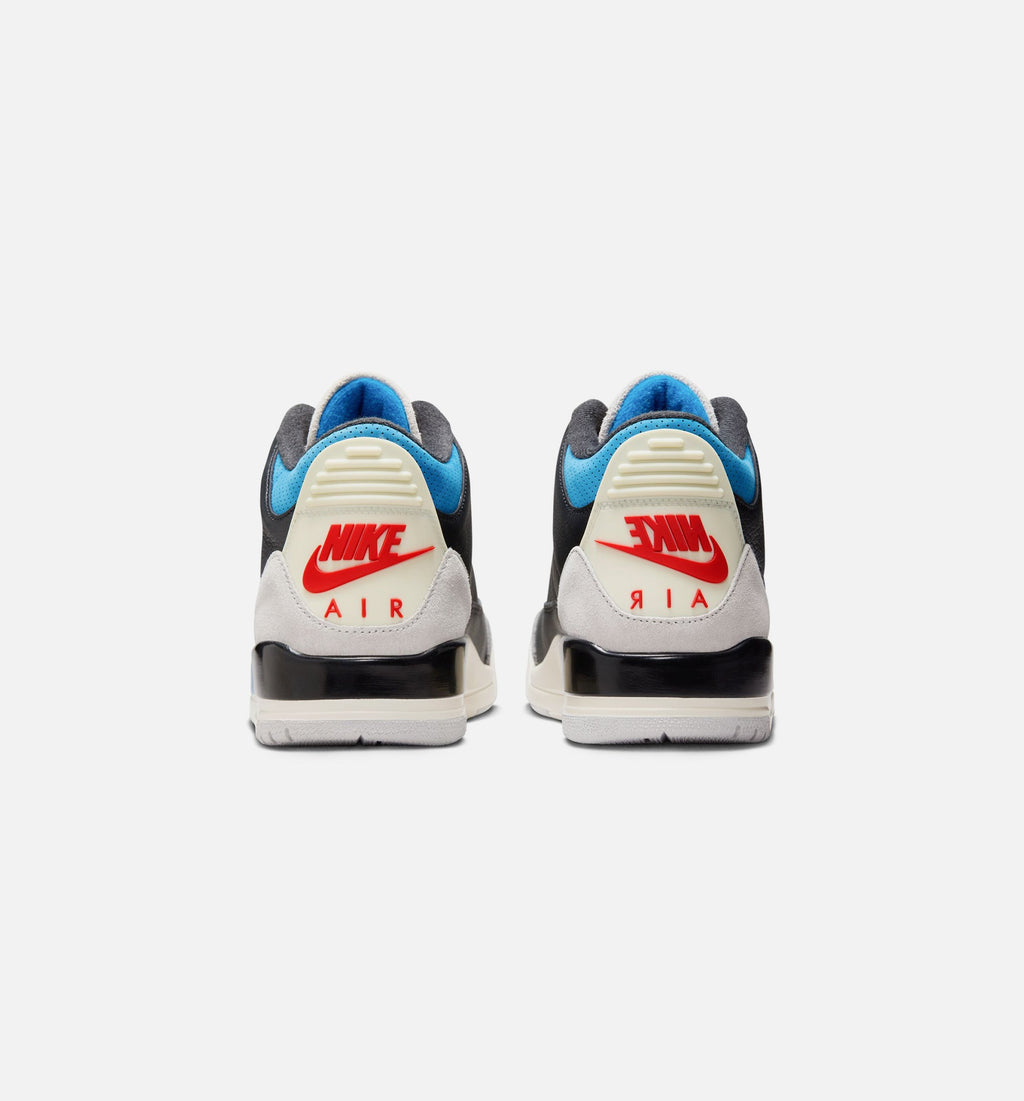 Air Jordan 3 Retro OG 男款生活方式运动鞋 - 黑色/智利红/中性灰（Rare Air）