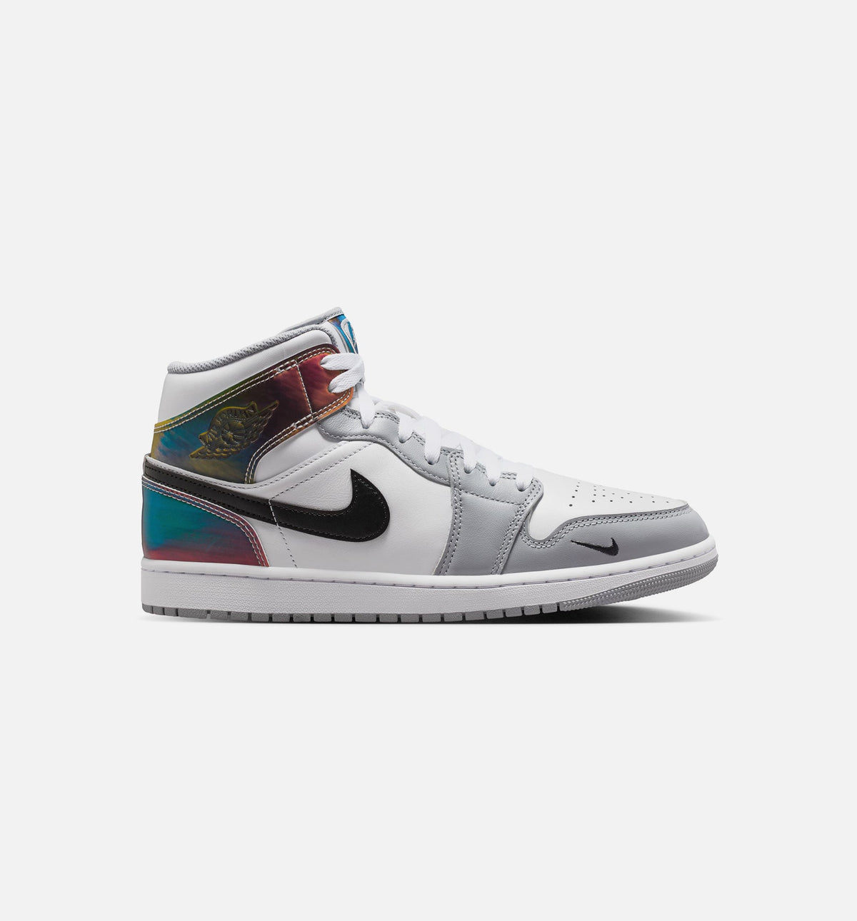 Air Jordan 1 Mid SE 男款生活方式运动鞋 - 黑/白/狼灰