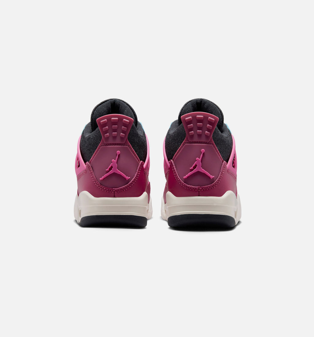 Air Jordan 4 Retro She's A Star Grade School 生活方式运动鞋｜Sweet Beet/Desert Pink/Off-Noir/Chalk