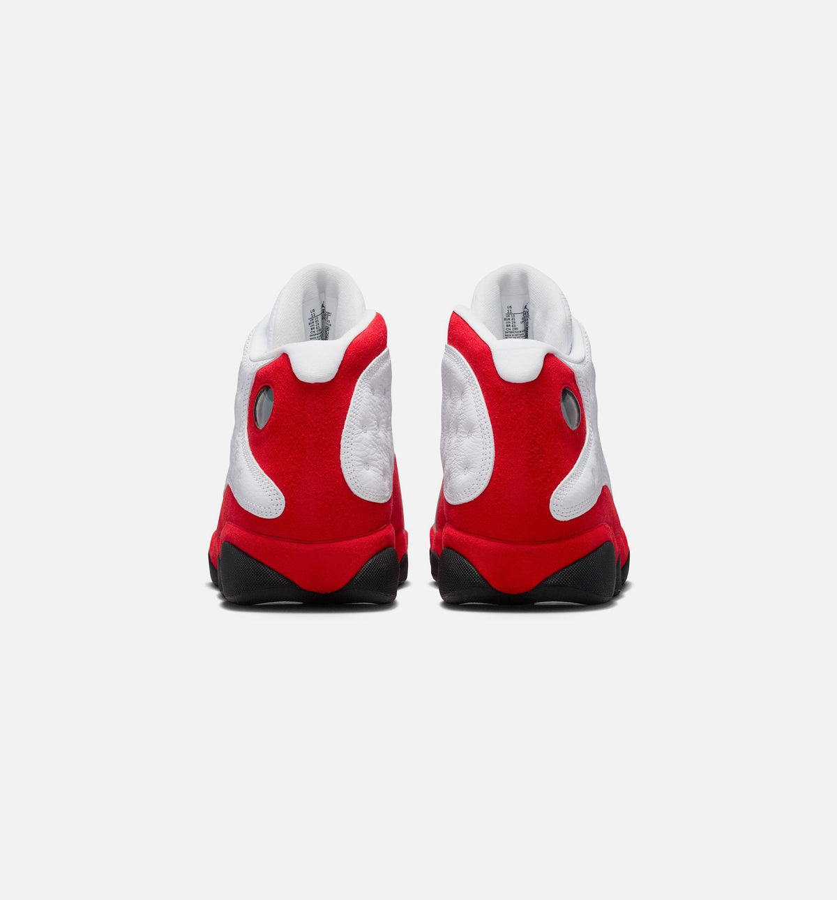 Air Jordan 13 Retro White and University Red 男子运动鞋 - 白/黑/真红
