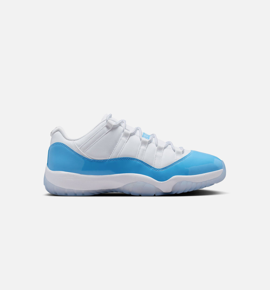 Air Jordan 11 Retro Low University Blue 男子运动鞋 - 白/大学蓝/黑