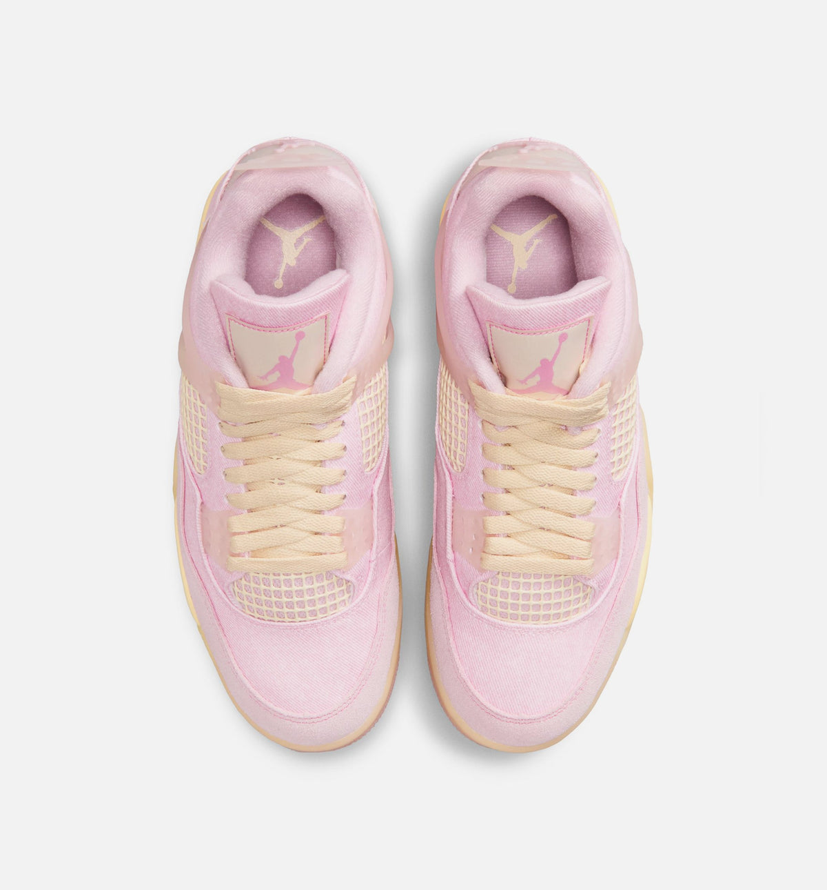 Air Jordan 4 Retro Pink Pearl 女款生活方式运动鞋 - 珍珠粉/冰红/椒子奶白