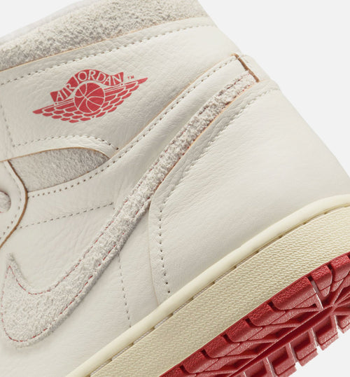 Air Jordan 1 High OG Rare Air Cinnabar 女子运动鞋 - 帆白/朱砂红/浅骨白