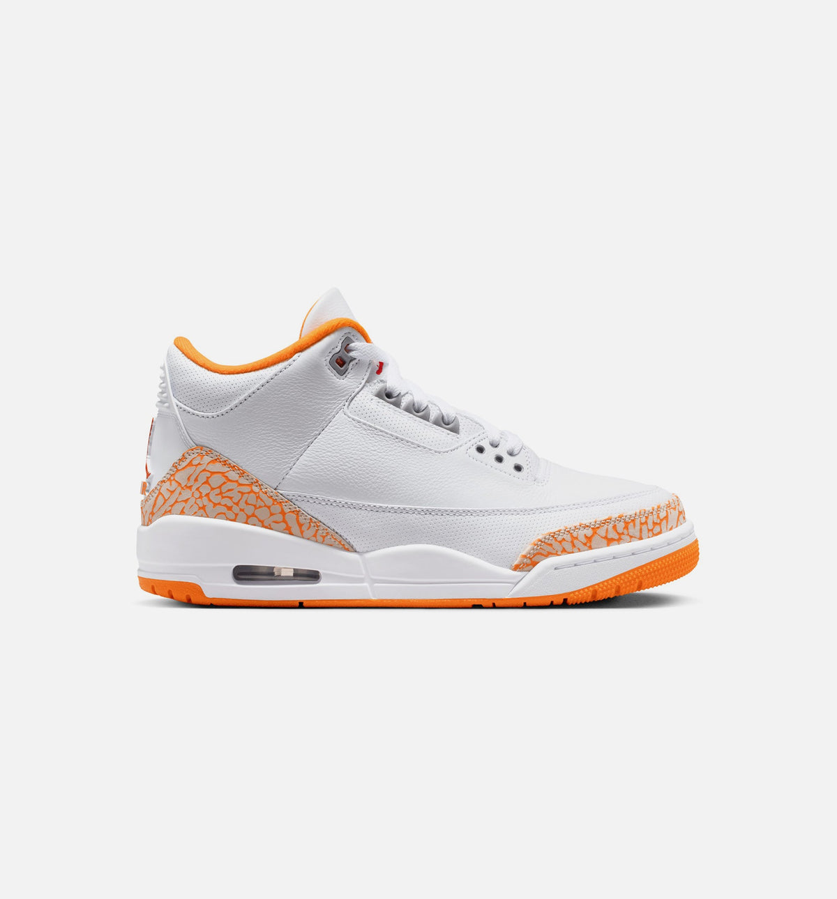 Air Jordan 3 Retro 女款生活方式运动鞋 - 白色/多彩橙柚（Orange Citrus）