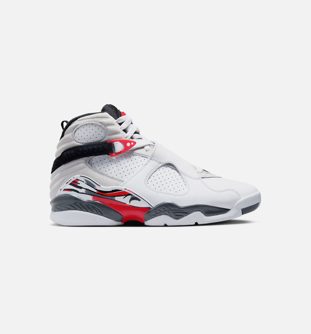 Air Jordan 8 Retro White and True Red 男子运动鞋 - 白/黑/真红