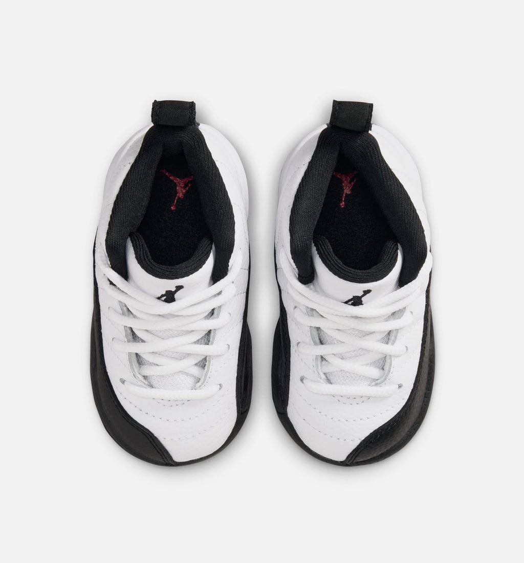 Air Jordan 12 Retro Taxi 婴幼童运动鞋 - 白/黑/出租车黄