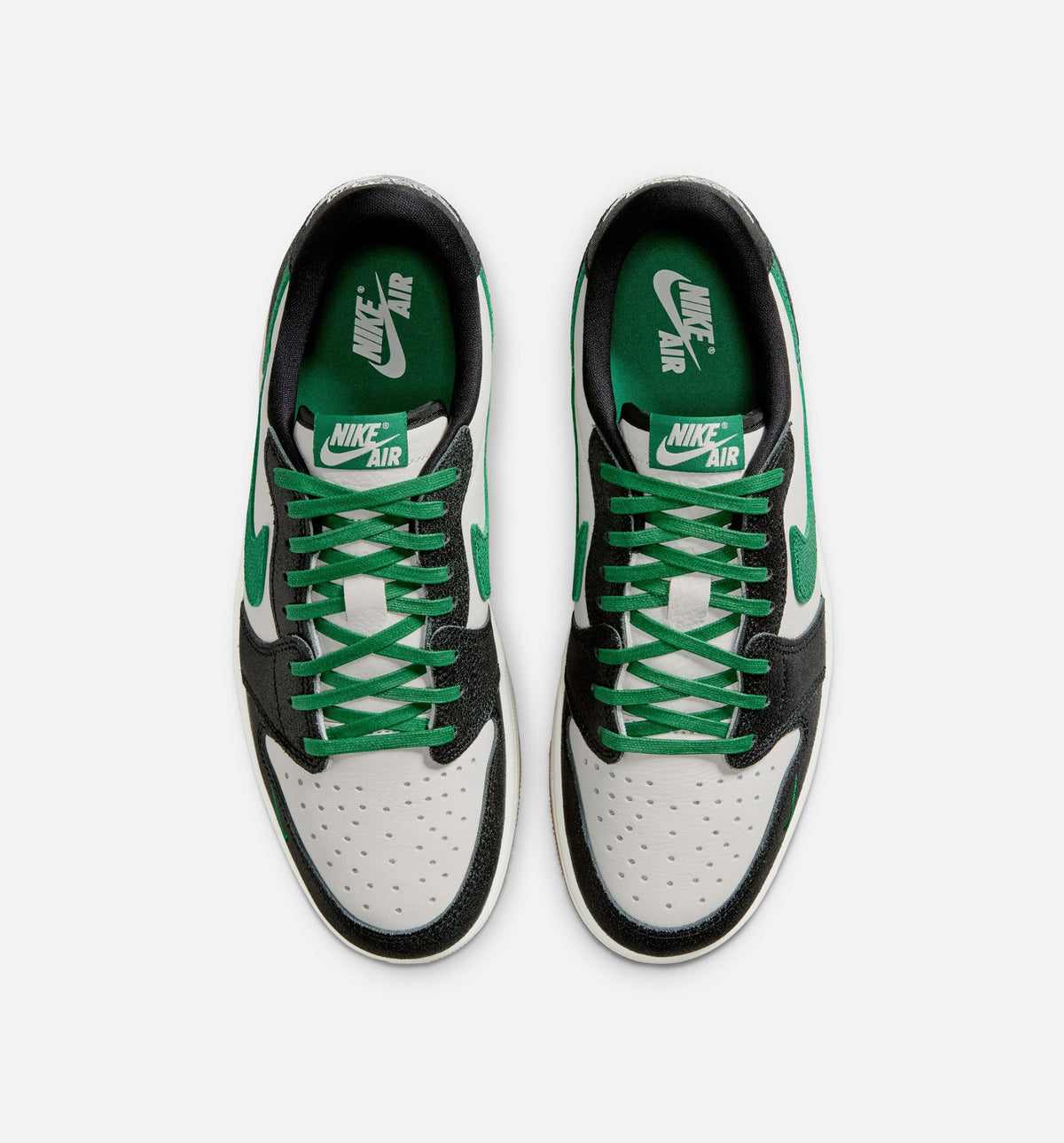Air Jordan 1 Retro Low OG 男款生活方式运动鞋 - 幻影/松网绿/黑色（Phantom And Pine Green）