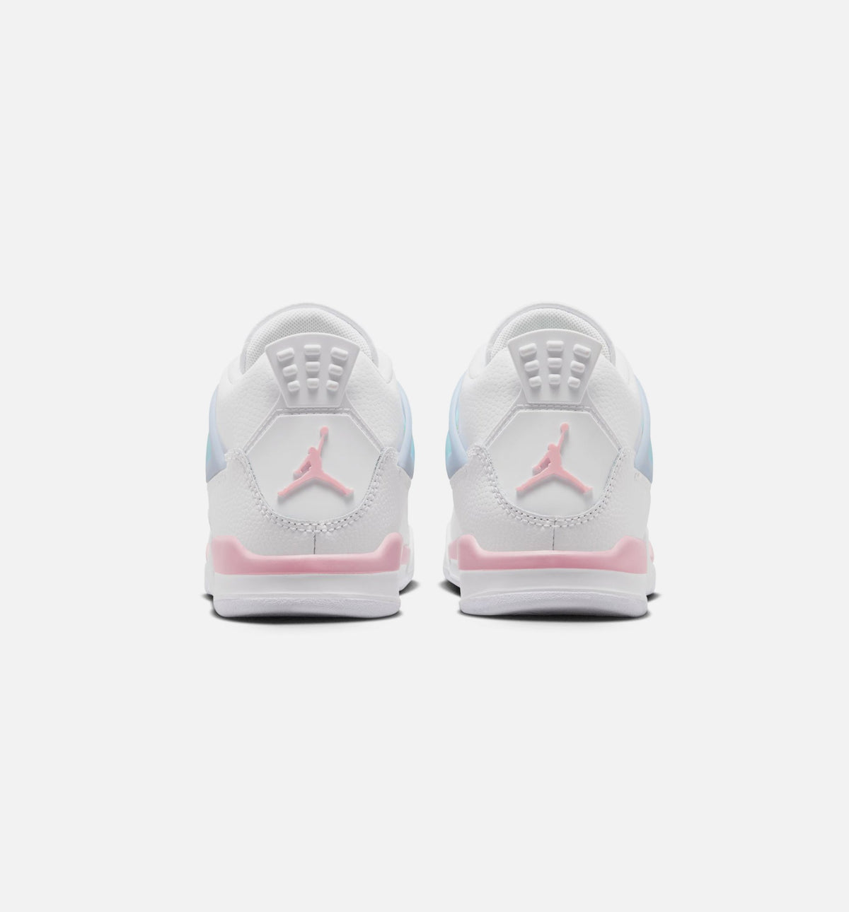 Air Jordan 4 Retro Medium Soft Pink 学前生活方式运动鞋 - 白色/柔粉/半蓝