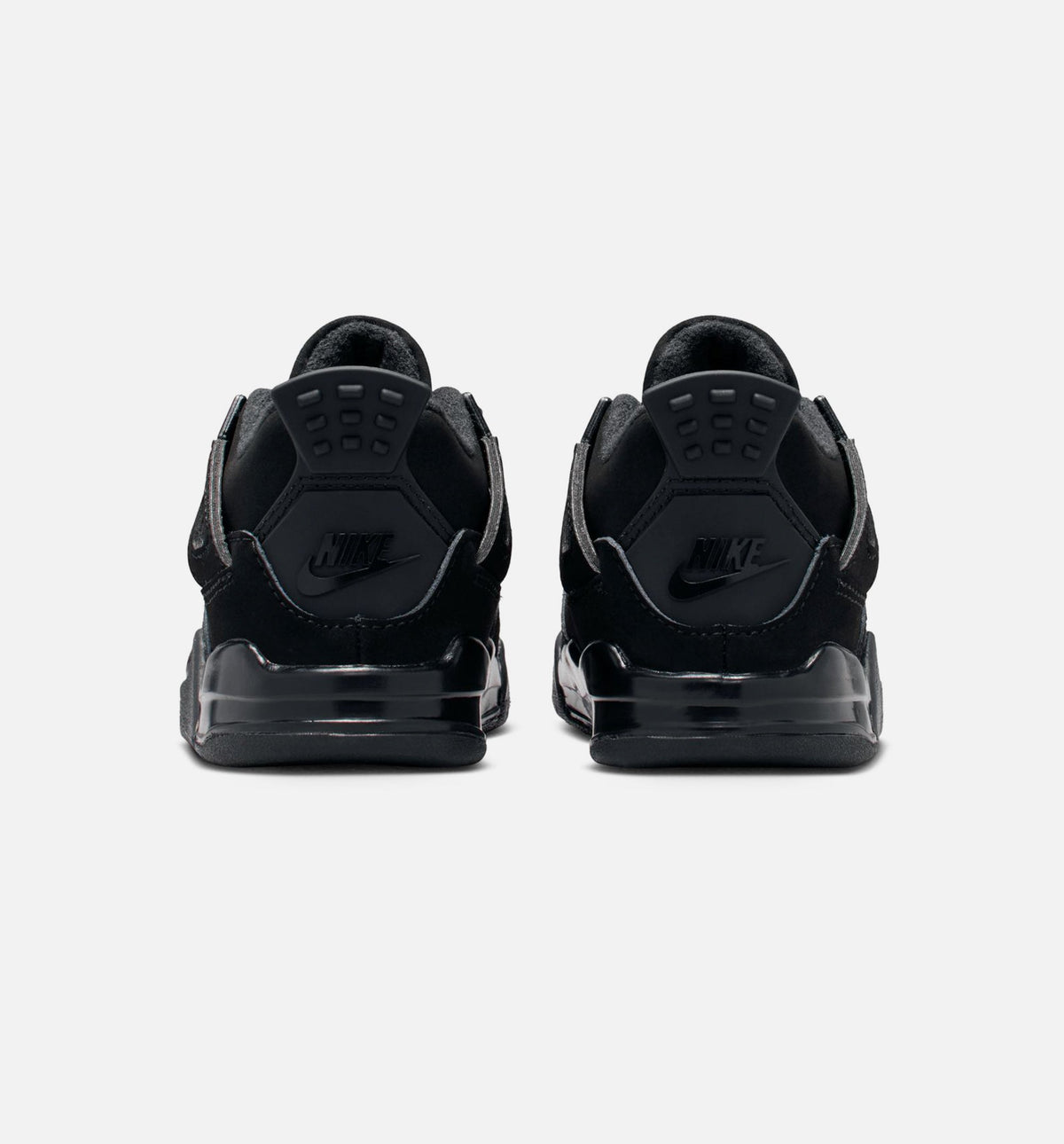 Air Jordan 4 Retro 婴幼儿生活方式运动鞋 - 黑色/轻石墨灰（Black Cat）