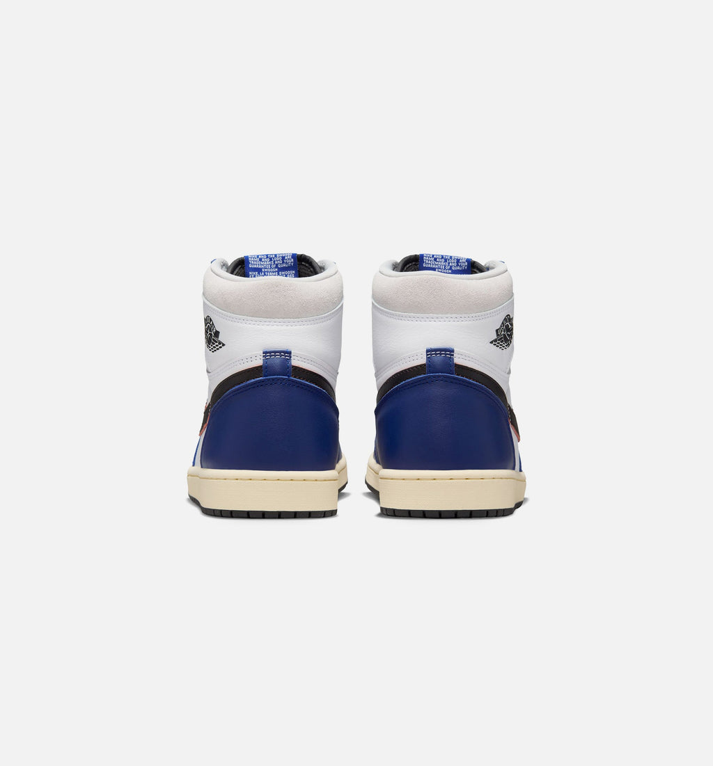 Air Jordan 1 Retro High OG 男款复古高帮运动鞋 - 白色/黑色/中性灰/深皇家蓝（Rare Air）