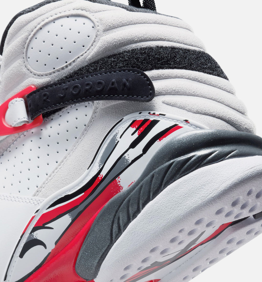 Air Jordan 8 Retro White and True Red 男子运动鞋 - 白/黑/真红