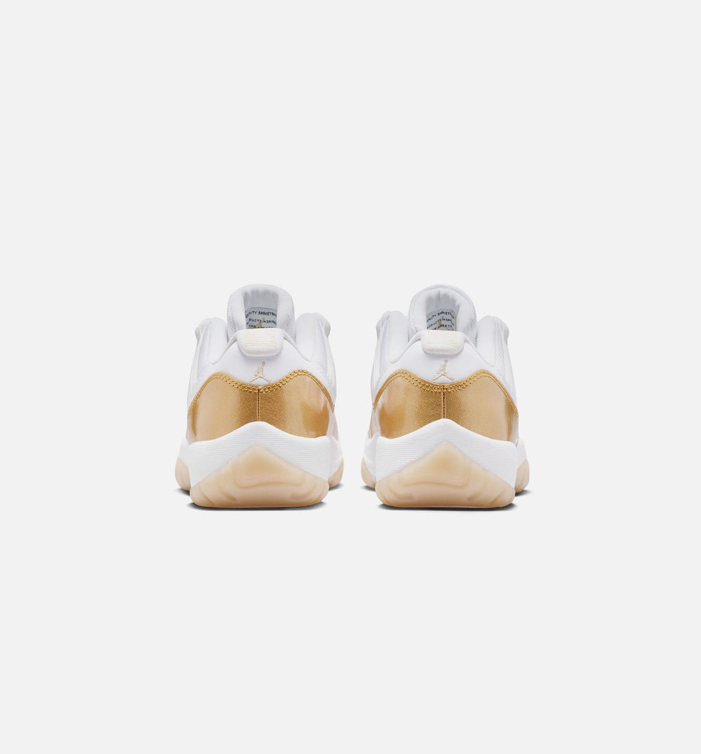 Air Jordan 11 Retro Low Mother's Day 女子运动鞋 - 白/金属金/队金