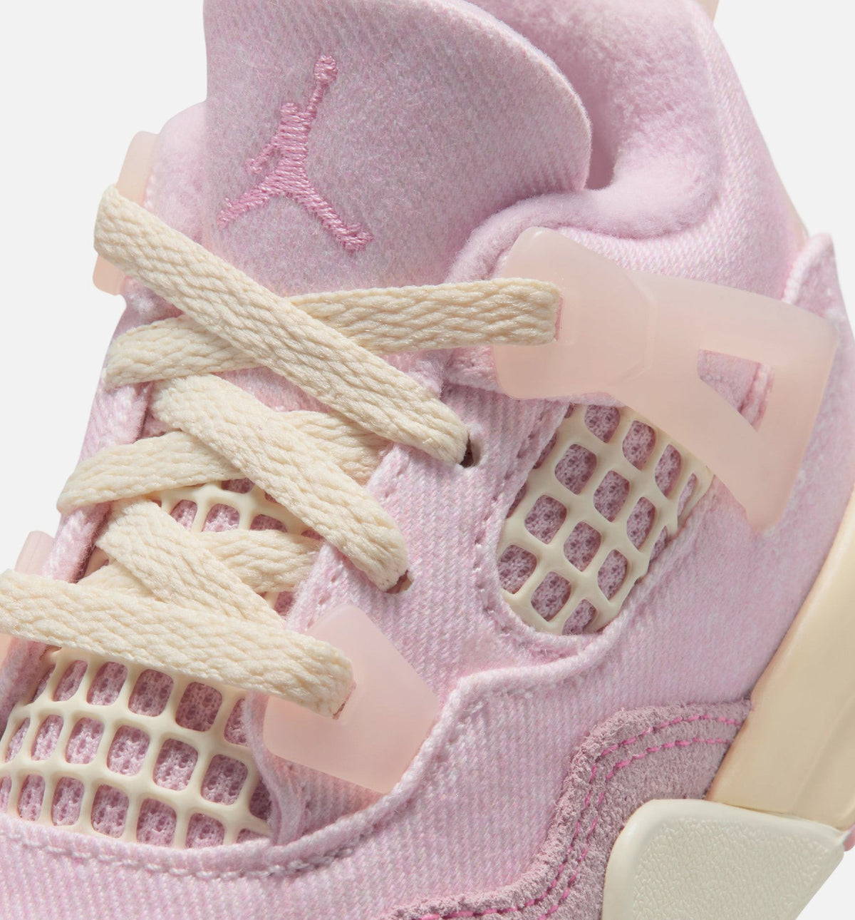 Air Jordan 4 Retro Pink Pearl 婴幼儿生活方式运动鞋 - 冰红/椒子奶白/烟灰/麻泡色/粉冰棒