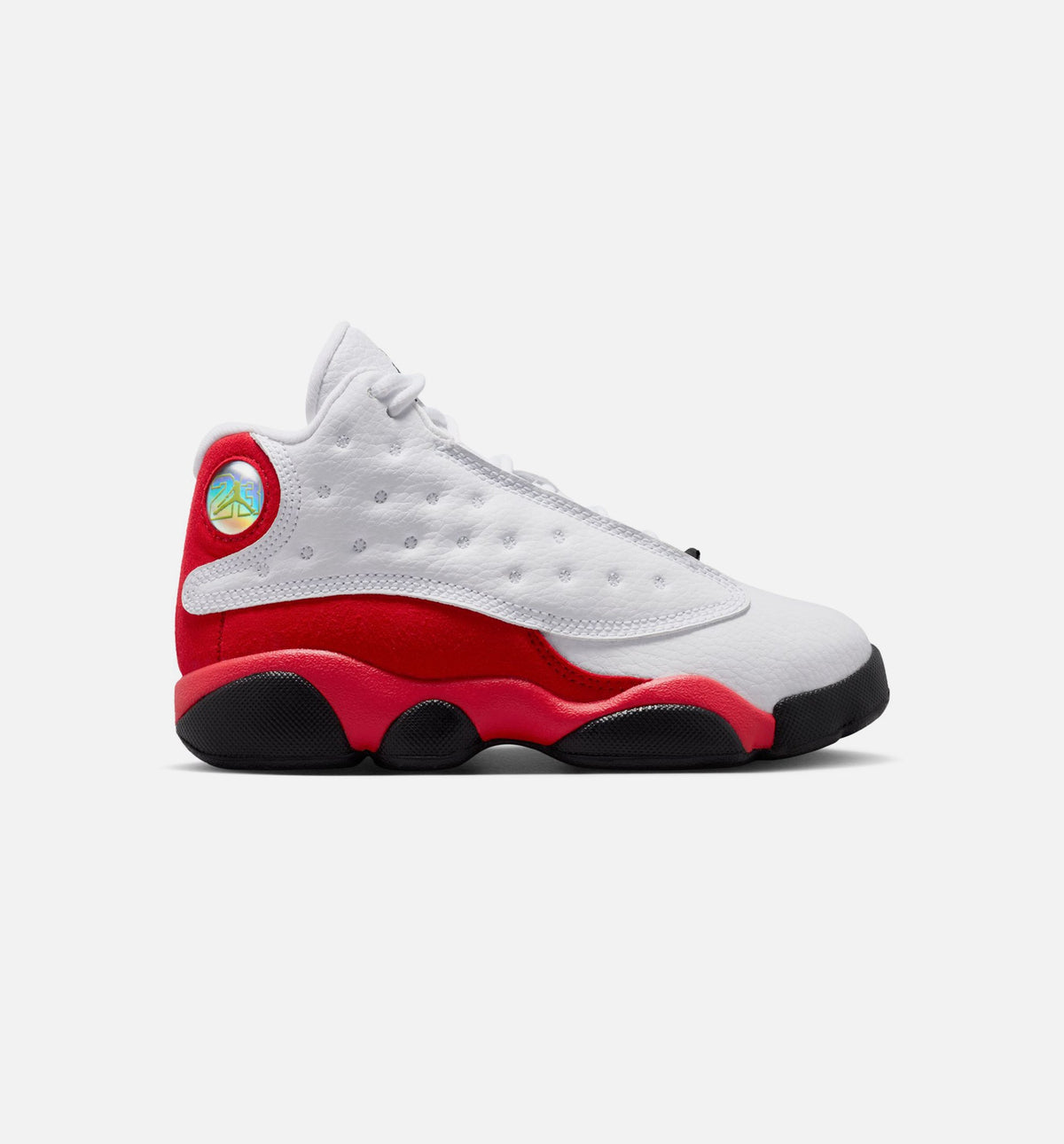 Air Jordan 13 Retro 小童运动鞋 - 白/黑/纯正红