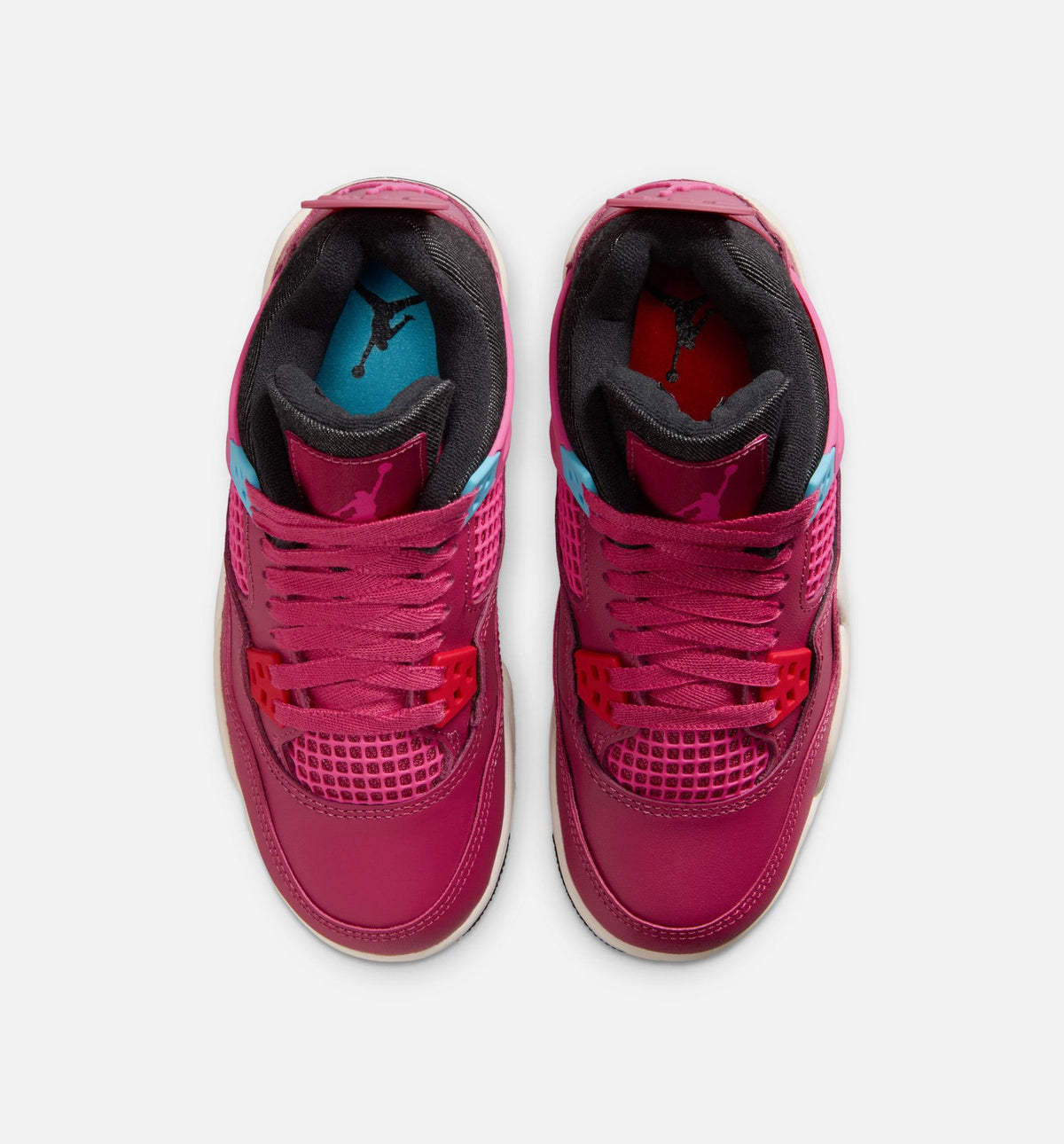 Air Jordan 4 Retro She's A Star Grade School 生活方式运动鞋｜Sweet Beet/Desert Pink/Off-Noir/Chalk