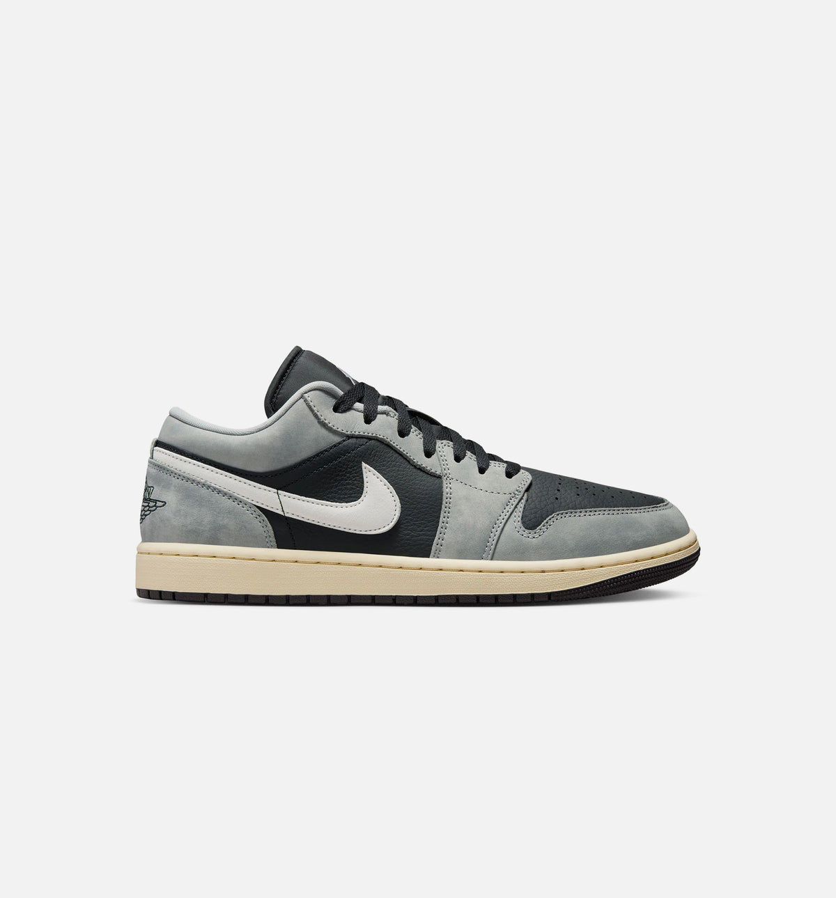 Air Jordan 1 Low SE 男款生活方式运动鞋 - 浅烟灰/白/深色黑