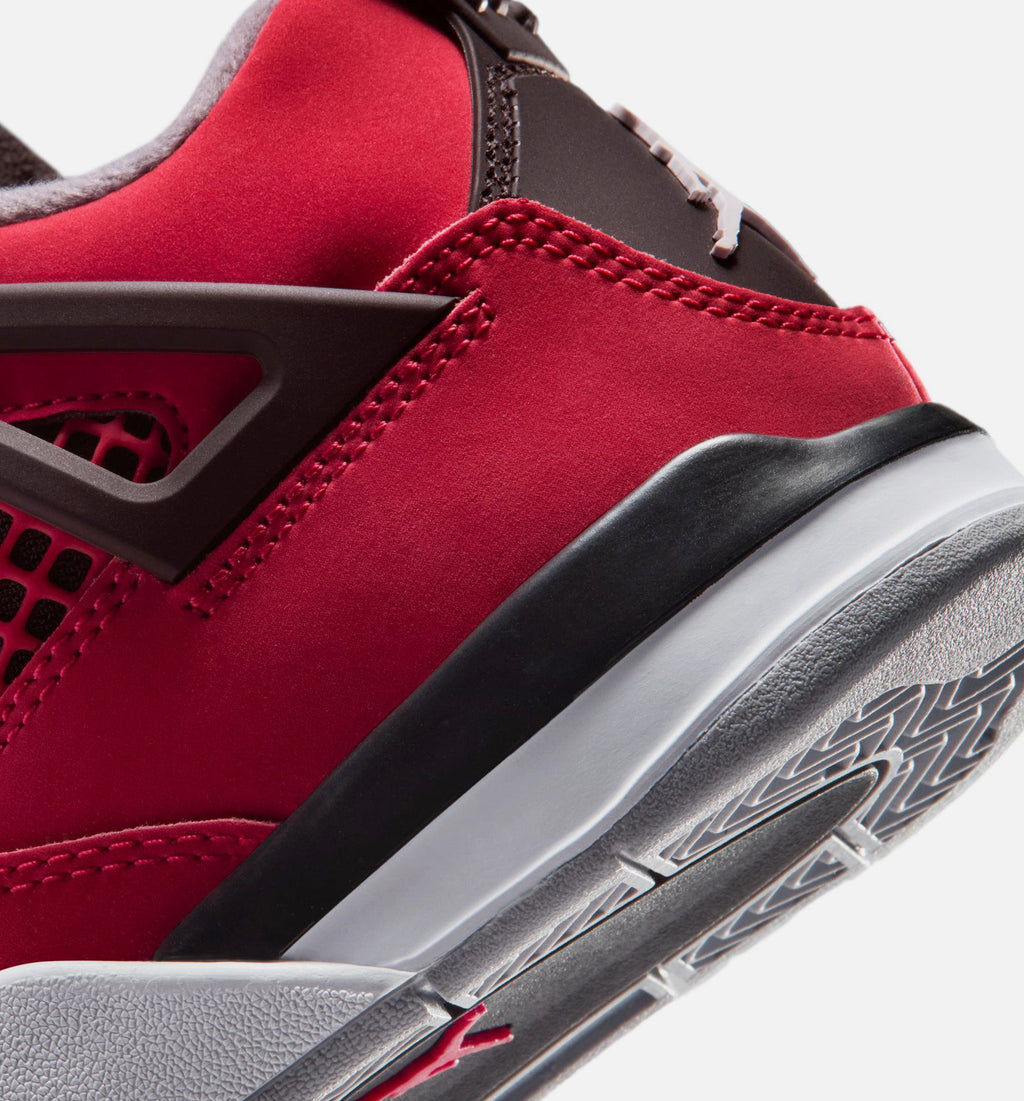 Air Jordan 4 Retro Toro Bravo Preschool 生活方式运动鞋｜Fire Red/White/Black/Cement Grey