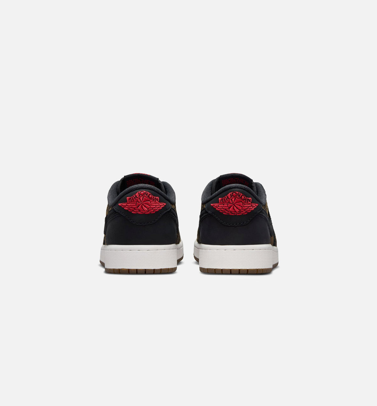Air Jordan 1 Retro Low OG 大童生活方式运动鞋 - 黑色/大红/峰白（Laser Black And Varsity Red）