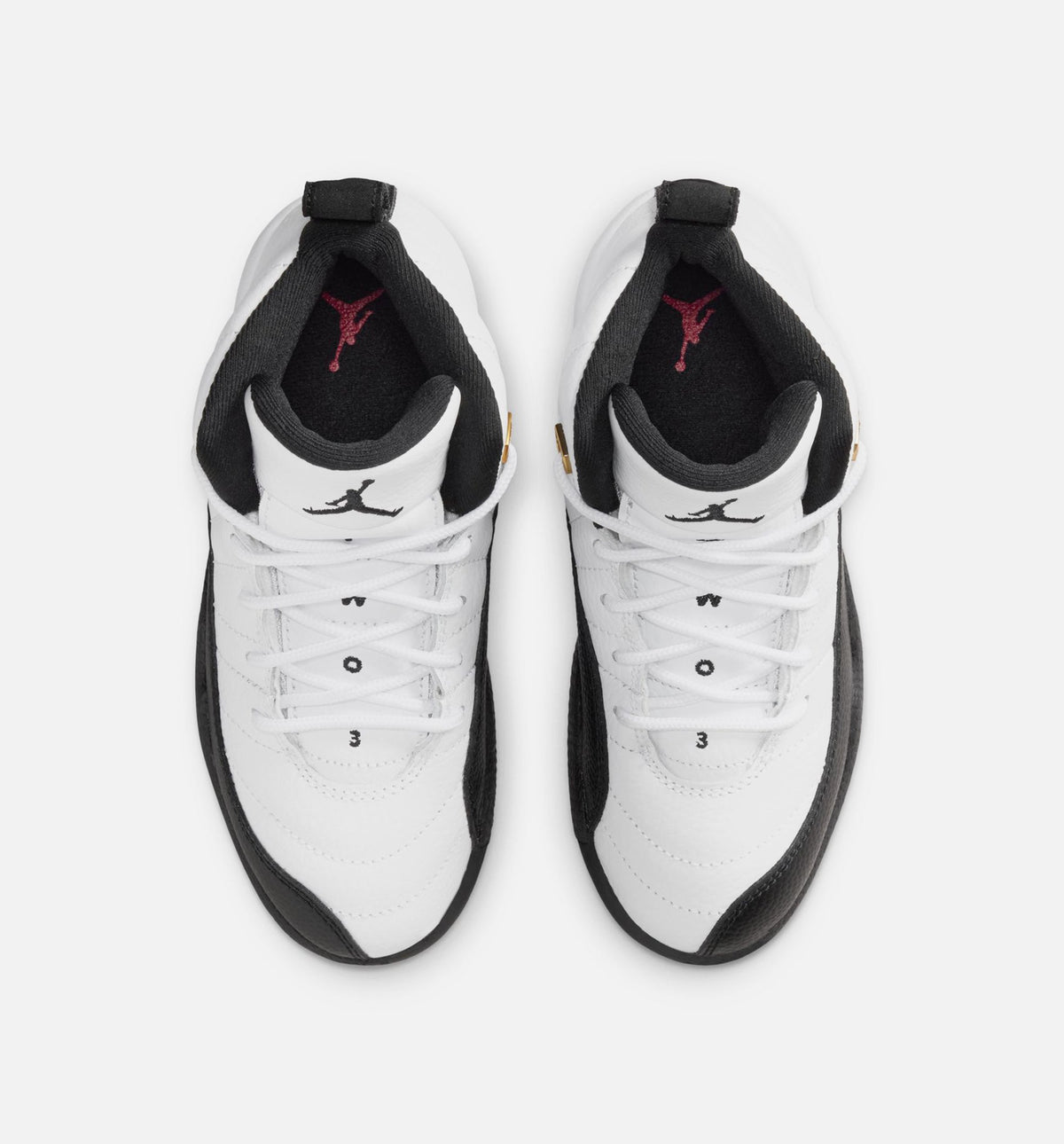 Air Jordan 12 Retro Taxi 小童运动鞋 - 白/黑/出租车黄