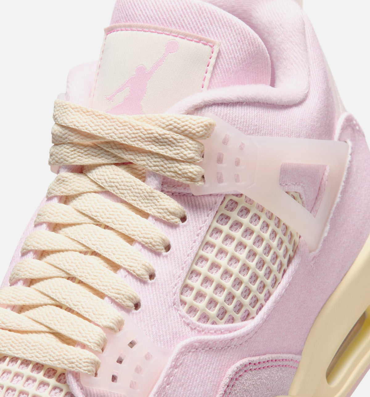 Air Jordan 4 Retro Pink Pearl 女款生活方式运动鞋 - 珍珠粉/冰红/椒子奶白