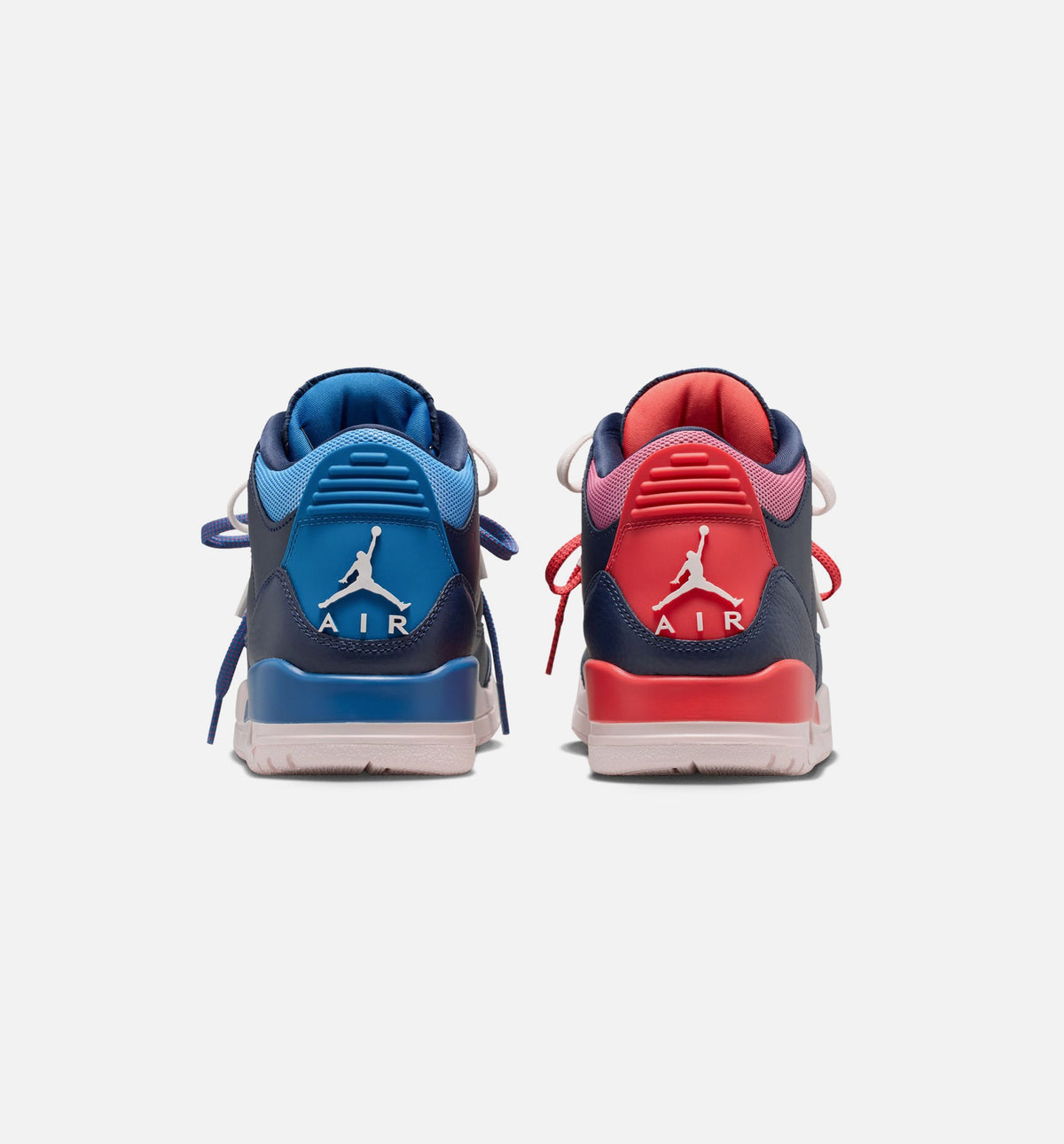 Air Jordan 3 Retro 女款生活方式运动鞋 - 深空蓝/粉笔白/赖跑红（Sport Renaissance）