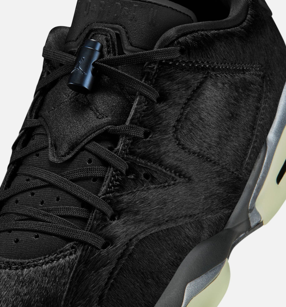 Air Jordan 6 Retro Low Blackout 女子运动鞋 - 全黑