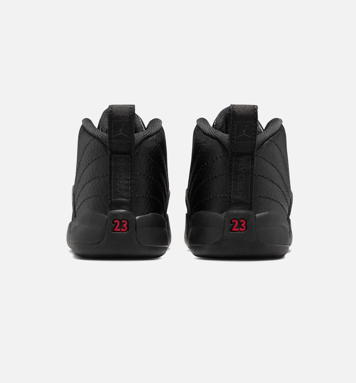 Air Jordan 12 Retro Bloodline 婴幼童运动鞋 - 黑/大学红