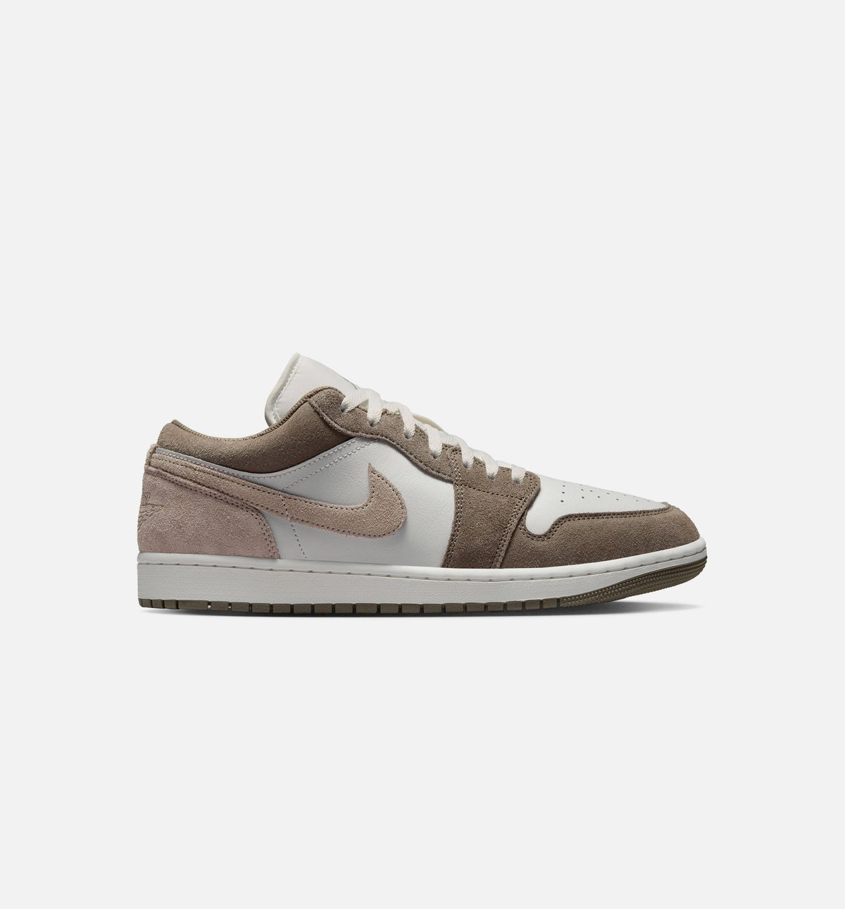 Air Jordan 1 Low 男款生活方式运动鞋 - 橄榄灰/谜石/山顶白