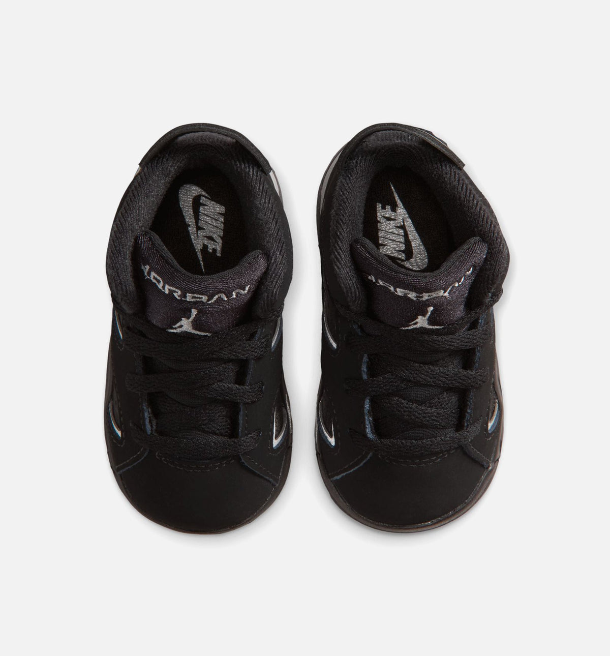 Air Jordan 6 Cap & Gown 婴幼童运动鞋 - 黑/反光银