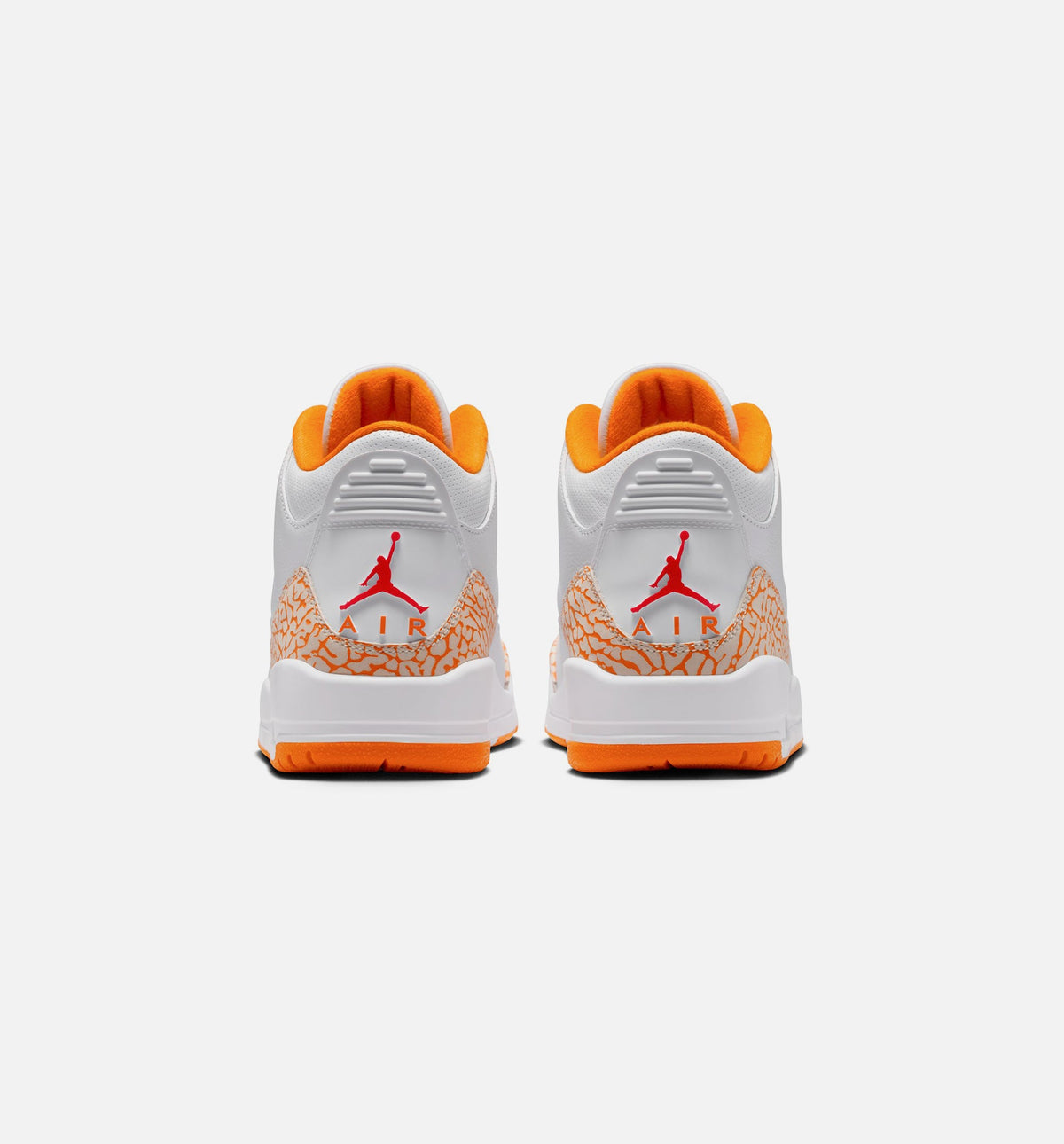 Air Jordan 3 Retro 女款生活方式运动鞋 - 白色/多彩橙柚（Orange Citrus）