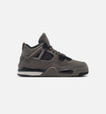 Air Jordan 4 Retro 学龄前儿生活方式运动鞋 - 洞石/黑色/月尘粒子（Cave Stone And Black）