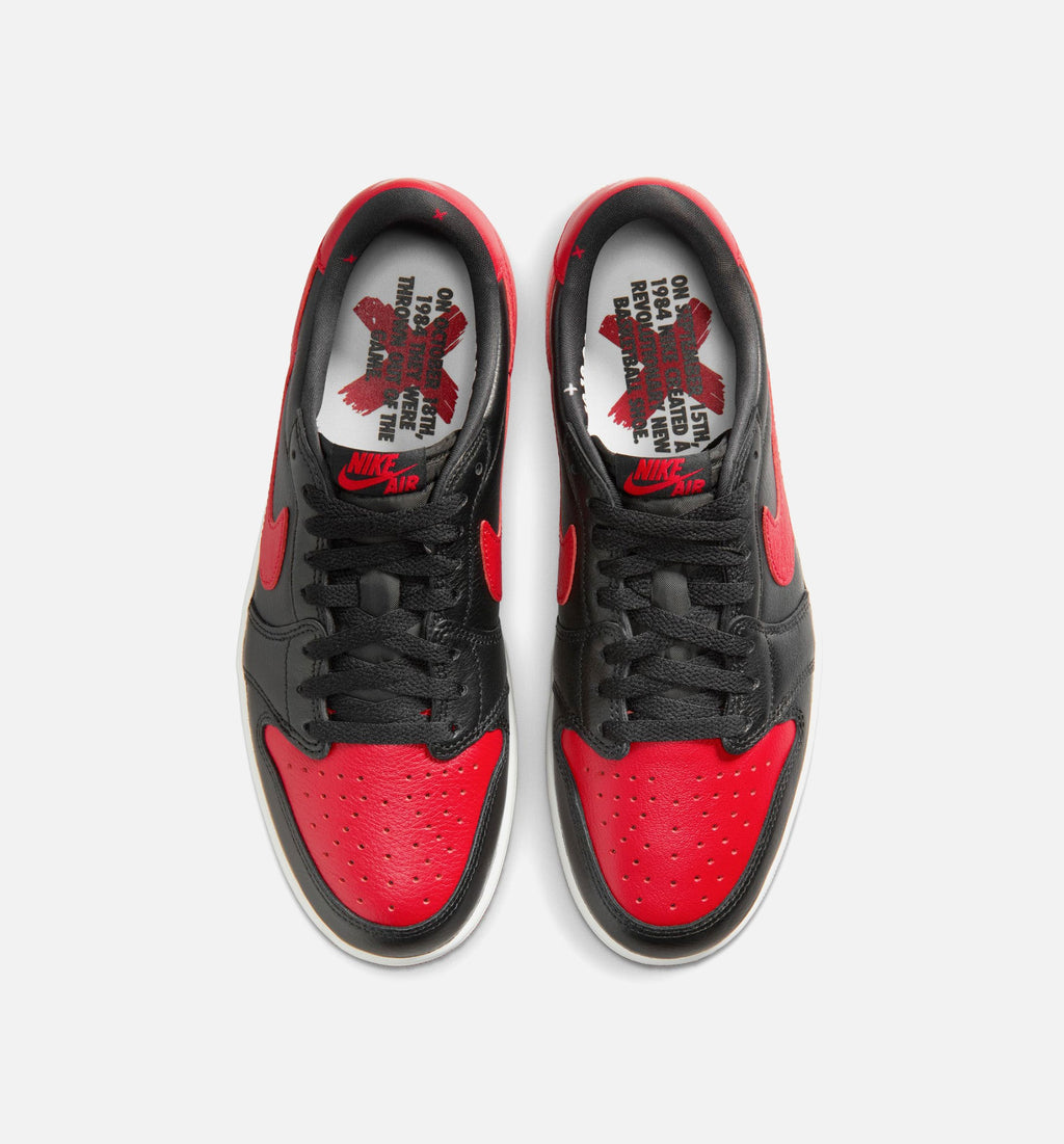 Air Jordan 1 Retro Low OG 男款生活方式运动鞋 - 黑色/大红/峰白（Banned）