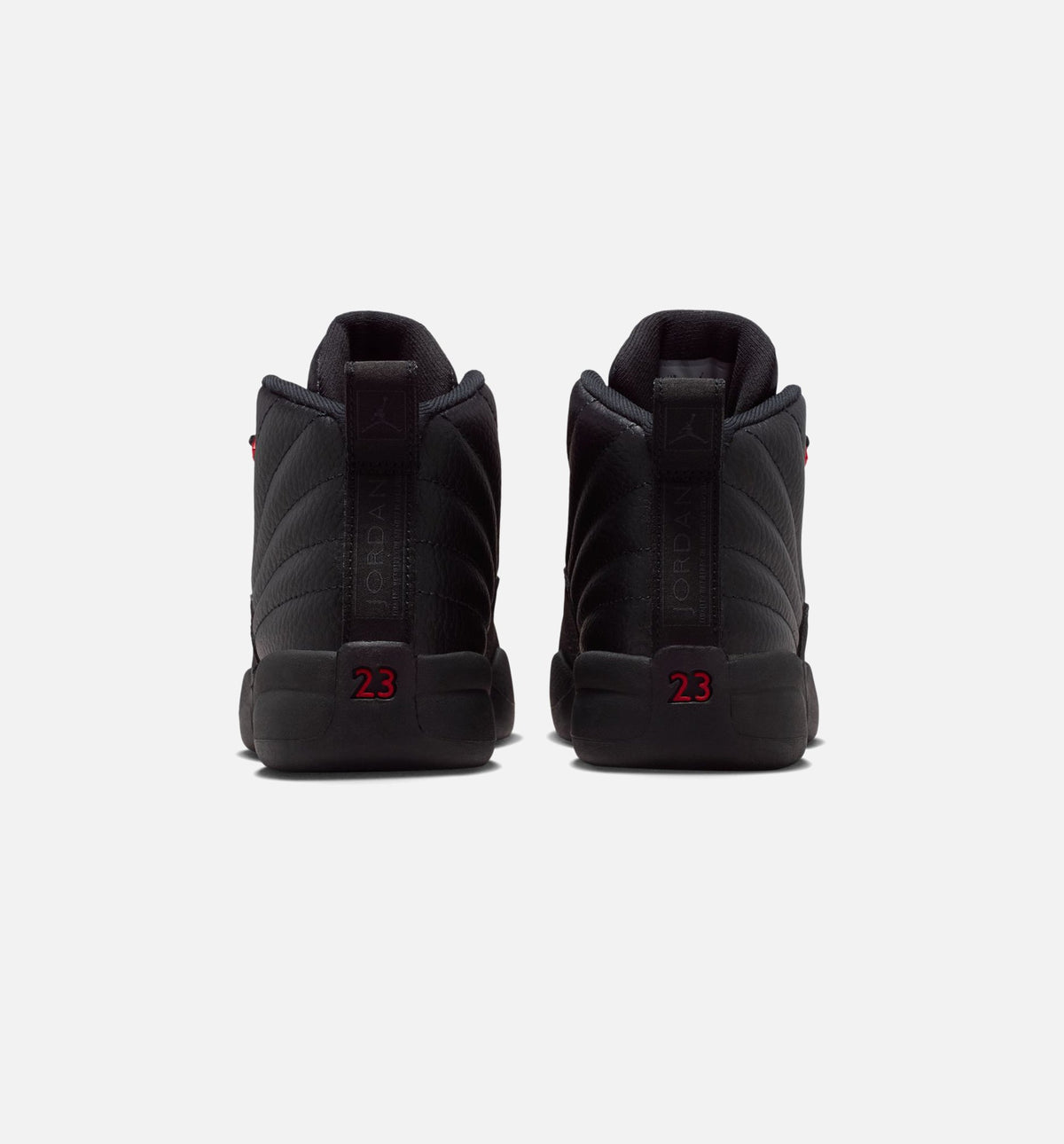 Air Jordan 12 Retro Bloodline 小童运动鞋 - 黑/大学红