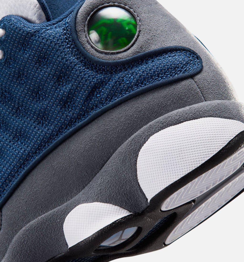 Air Jordan 13 Retro Flint 大童运动鞋 - 藏青/大学蓝/燧石灰
