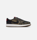 Air Jordan 1 Retro Low OG 大童生活方式运动鞋 - 黑色/大红/峰白（Laser Black And Varsity Red）
