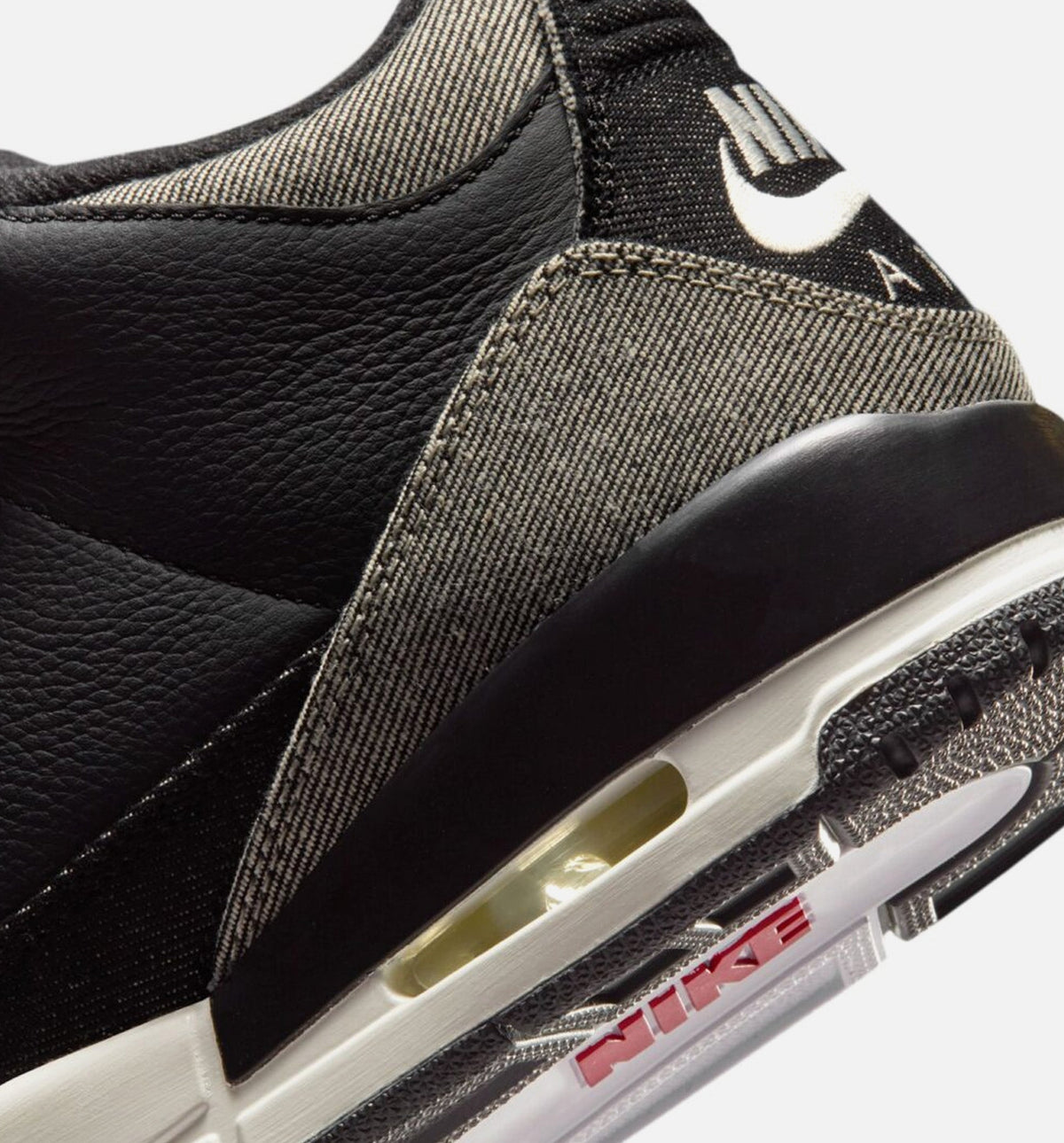 Air Jordan 3 x Levi's 男子运动鞋 - 牛仔布/黑/体育馆红