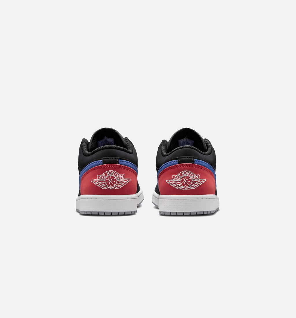Air Jordan 1 Low 男款生活方式运动鞋 - 黑/山顶白/真蓝/大学红